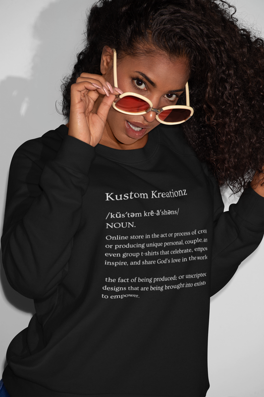 Black Long sleeve Definition Sweatshirt